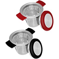 18-8 malla de acero inoxidable infusor de té colador de té con tamaño perfecto- doble asa y gran capacidad- SourceTon se…